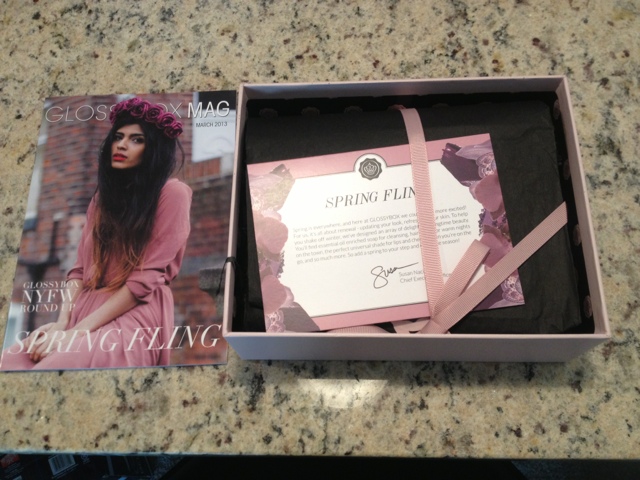 March 2013 Glossybox Review graphic