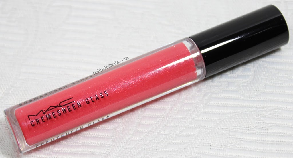 MAC Tropical Taboo Collection Cremesheen Glass Lipgloss in Fever Isle Review and Swatches graphic