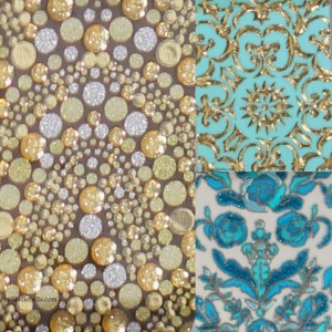 Revlon by Marchesa Nail Art 3D Jewel Appliques Silk Rosette, Gilded Mosaic, 24K Brocade
