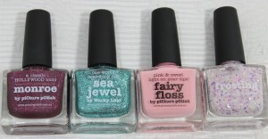 piCture pOlish Monroe, Sea Jewel, Fairy Floss, Frosting