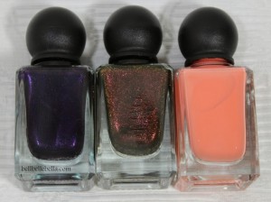 Revlon Parfumerie Scented Nail Enamels Wild Violets, Autumn Spice, Apricot Nectar