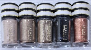 MAC Nocturals Pigments and Glitter: Black and Gold Set