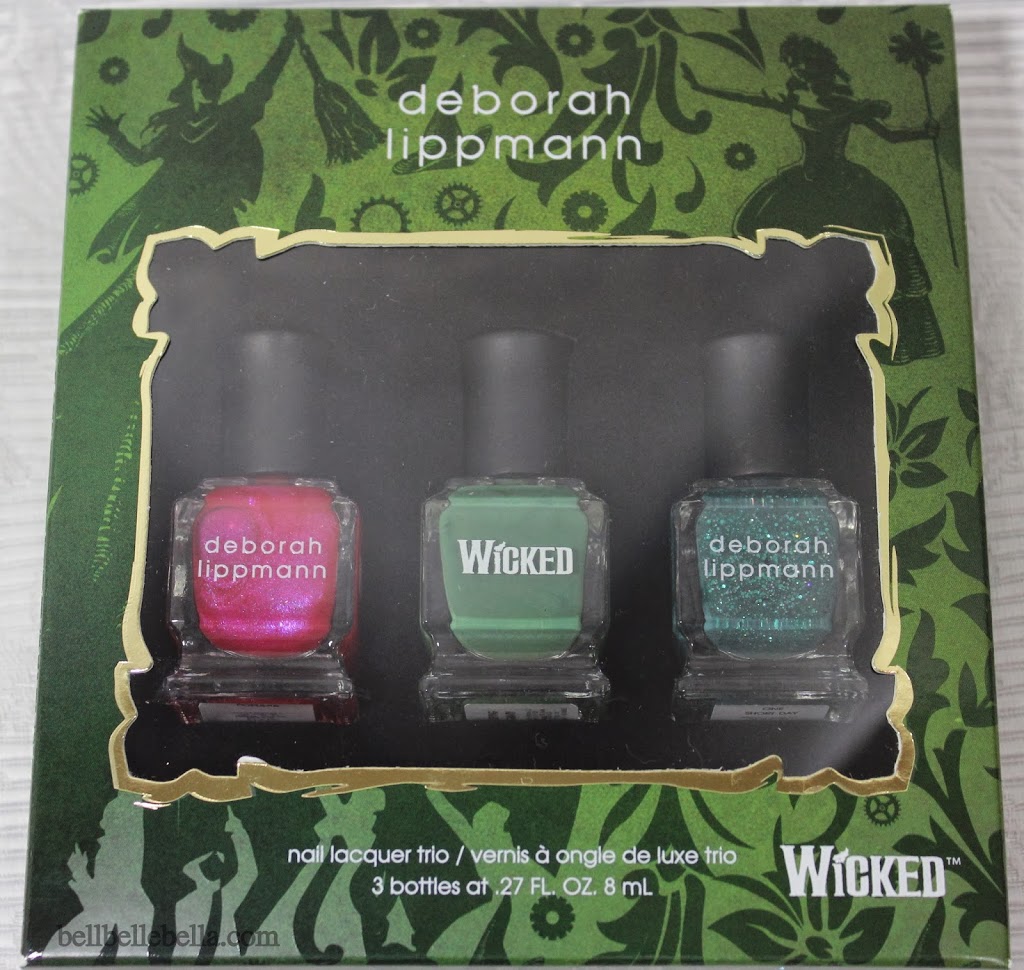 Deborah Lippmann Wicked The Musical Nail Polish Trio graphic