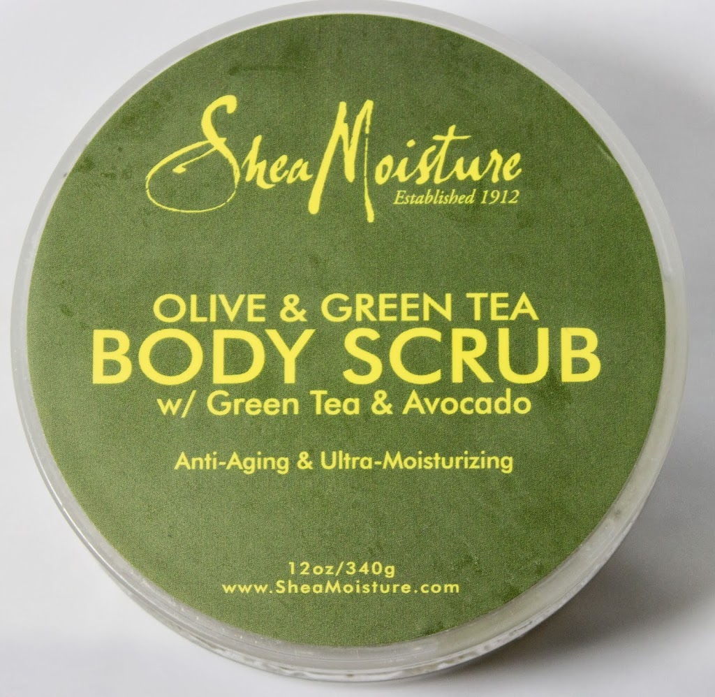 Cold Weather Essential: Shea Moisture Olive and Green Tea Body Scrub graphic