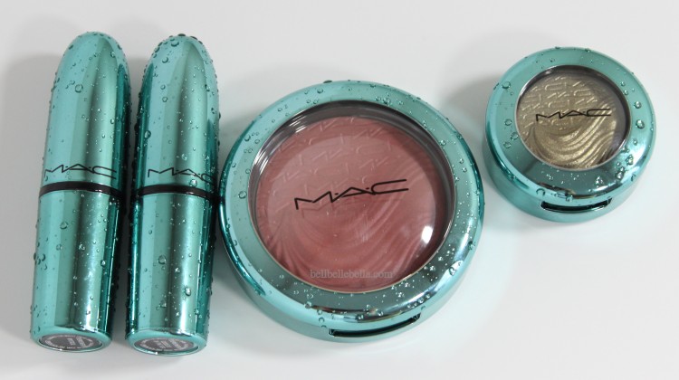 mac cosmetics eyeshadow in aqua swatch