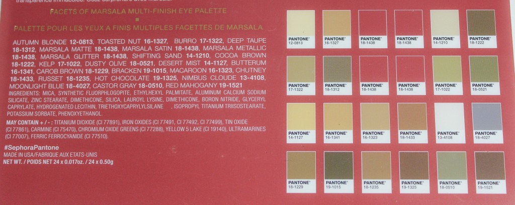 Sephora + Pantone Universe Facets of Marsala Multi-Finish Eye Palette