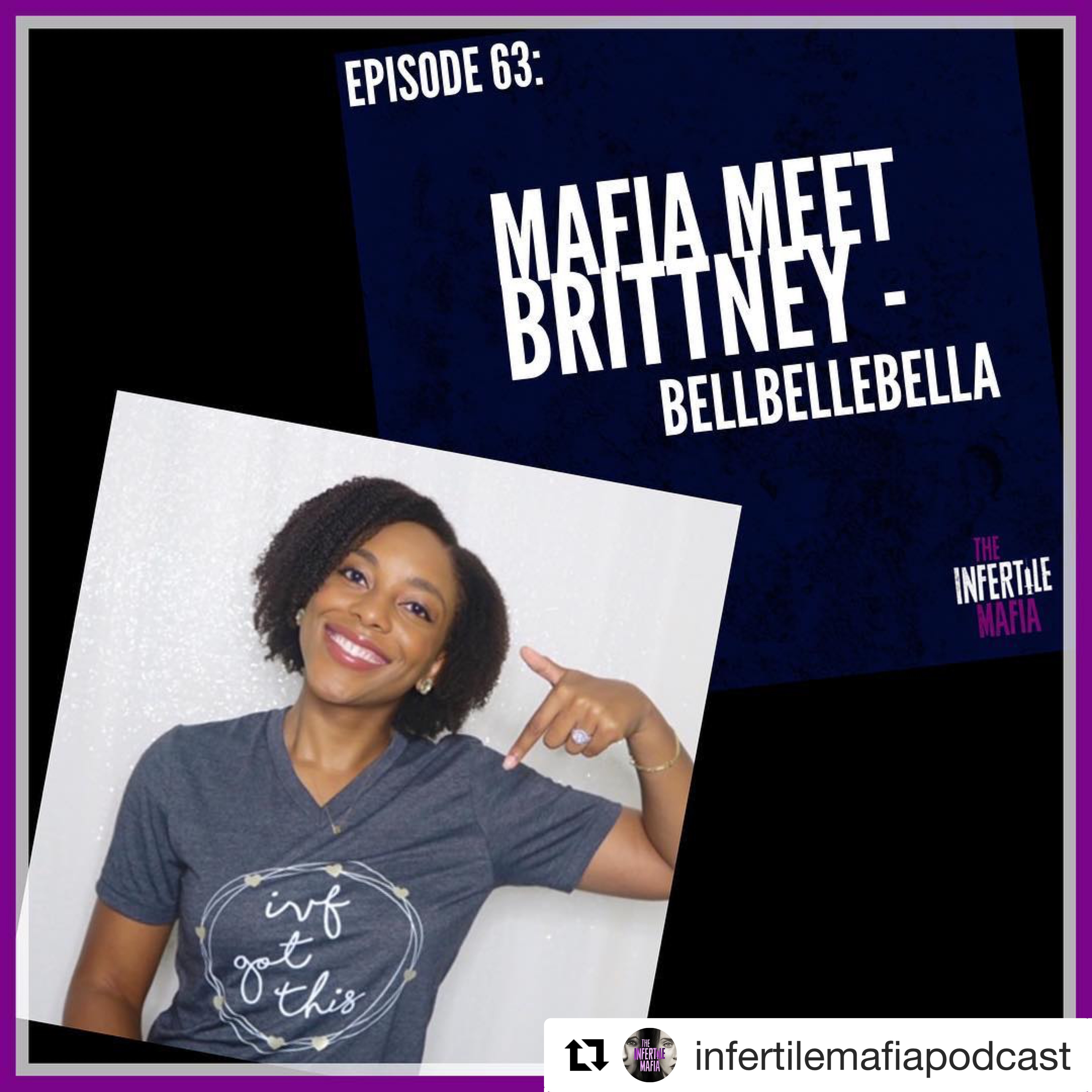 My Guest Interview on The Infertile Mafia Podcast graphic